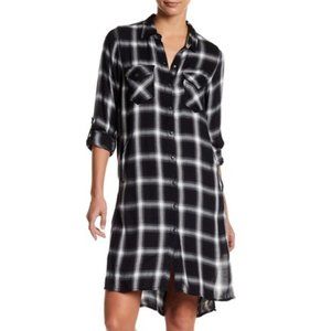 Blank NYC Old Polaroid Flannel Shirt Dress